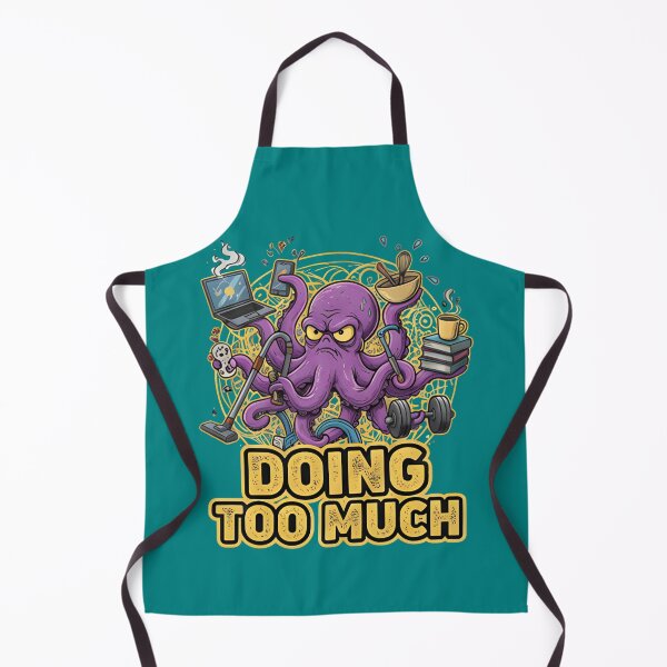 Item preview, Overwhelmed Octopus Sticker | Funny Anxiety Meme Animal Shirt designed and sold by ZyxDes.