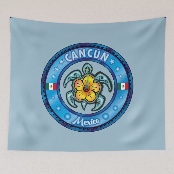 Item preview, Cancún Mexico sea turtle hibiscus designed and sold by studioss76.