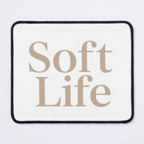 Item preview, Soft Life Aesthetic Sticker | Luxury Minimal Feminine Typography Decal designed and sold by pixelandpalette.