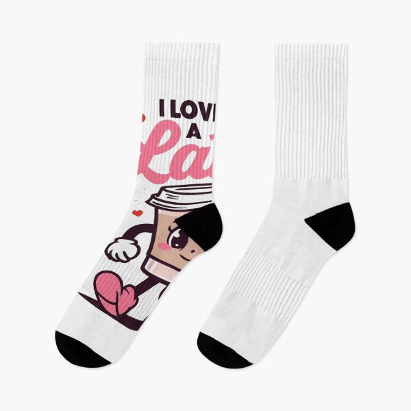 Item preview, Cute Coffee Pun Illustration – “I Love You a Latte” Adorable Kawaii Cup Valentine Design designed and sold by Bright Nest Studio.