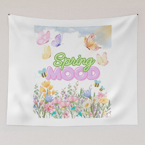 Item preview, Spring Mood Floral Shirt – Pastel Butterfly Aesthetic Spring Tee designed and sold by OutofOfficeWear.