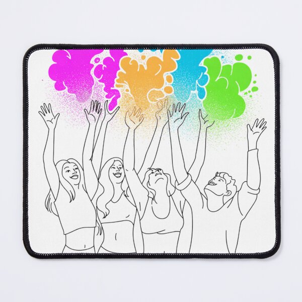 Item preview, Holi Festival Color Powder Cloud Burst Shirt | Festival of Colors Neon Powder Splash Celebration Tee designed and sold by DarylWelsh2024.