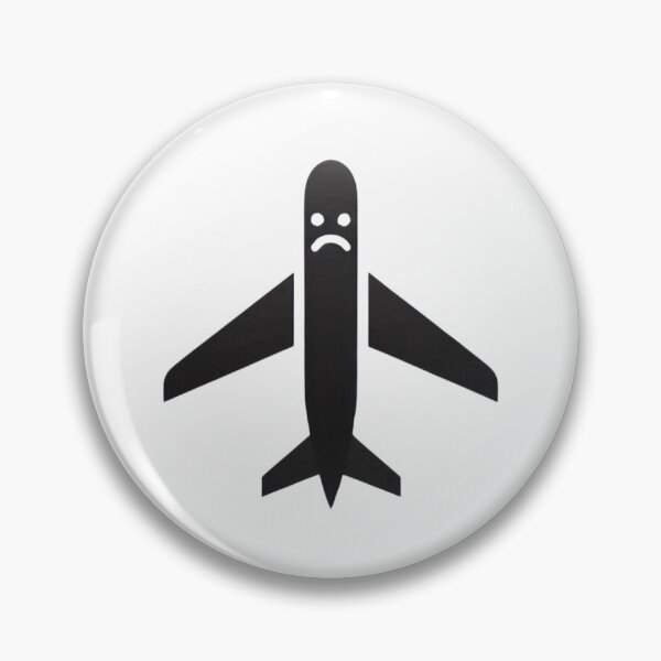 Artikelvorschau, Emotional im Flugmodus – Minimal-Aufkleber entworfen und verkauft von Low Battery Society.