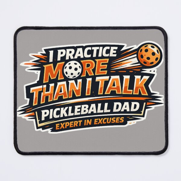Item preview, Funny Pickleball Dad Gift – I Practice More Than I Talk – Competitive Tournament Father designed and sold by Pickleball-Gift.