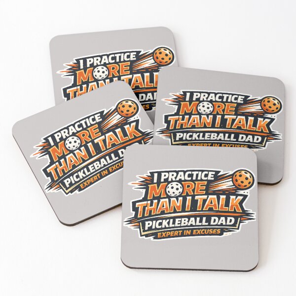 Item preview, Funny Pickleball Dad Gift – I Practice More Than I Talk – Competitive Tournament Father designed and sold by Pickleball-Gift.
