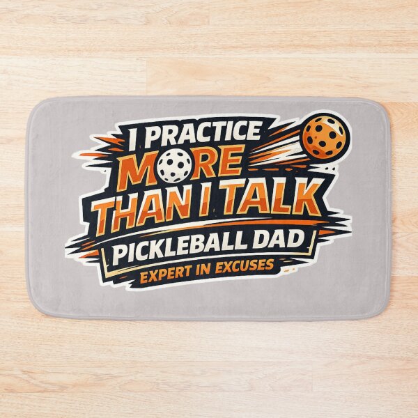 Item preview, Funny Pickleball Dad Gift – I Practice More Than I Talk – Competitive Tournament Father designed and sold by Pickleball-Gift.
