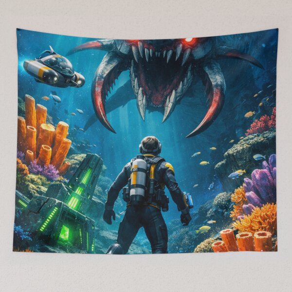 Item preview, Subnautica inspired ArtWork designed and sold by FeelTheDrawing.