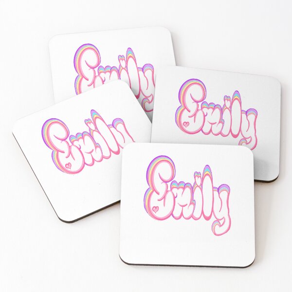 Item preview, Emily popular girls first name in white and pastels. Personalized personalised customised Emily designed and sold by Artonmytee.