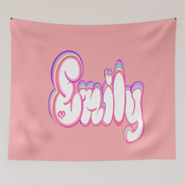 Item preview, Emily popular girls first name in white and pastels. Personalized personalised customised Emily designed and sold by Artonmytee.