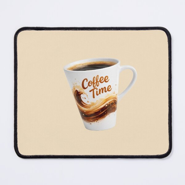 Item preview, Coffee Date Mug – Romantic Espresso Swirl Cone Cup designed and sold by annenambiro.