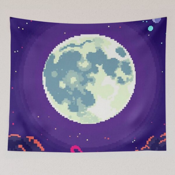 Item preview, Pixelated Moon designed and sold by RAISC.