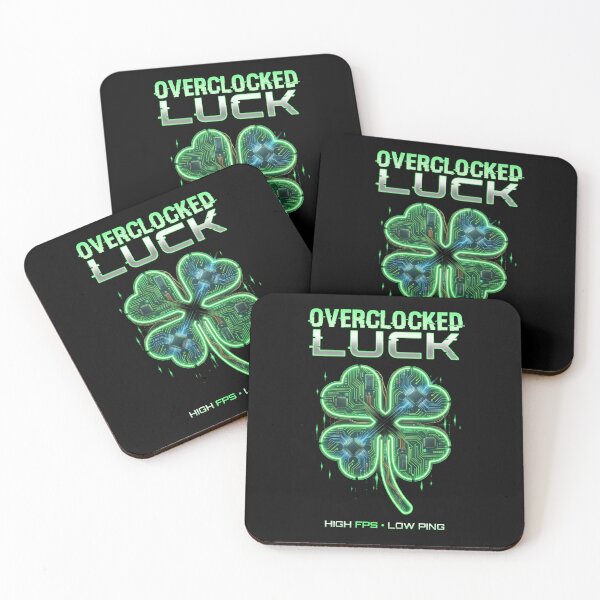 Item preview, Overclocked Luck PC Gaming - High FPS Low Ping St Patrick's Gift designed and sold by Luminari Creations.
