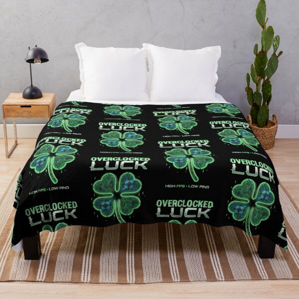 Item preview, Overclocked Luck PC Gaming - High FPS Low Ping St Patrick's Gift designed and sold by Luminari Creations.