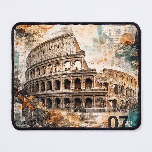 Item preview, Rome Wall Art – Colosseum Urban Collage Poster, Modern Italian Cityscape Print, Travel Decor for Living Room designed and sold by art2print.