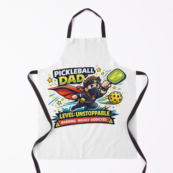 Item preview, Pickleball Dad Gift – Level Unstoppable, Funny Cartoon Mascot Gift for Pickleball Lovers designed and sold by Pickleball-Gift.