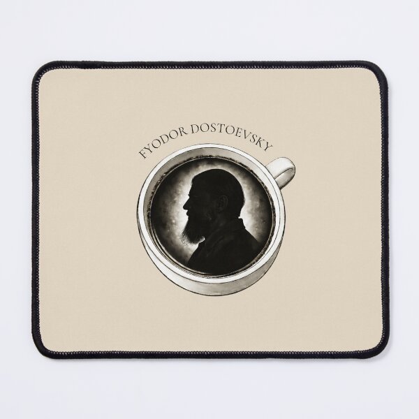 Item preview, Fyodor Dostoevsky Coffee Silhouette – Classic Russian Literary Design designed and sold by PKDWriterMerch.