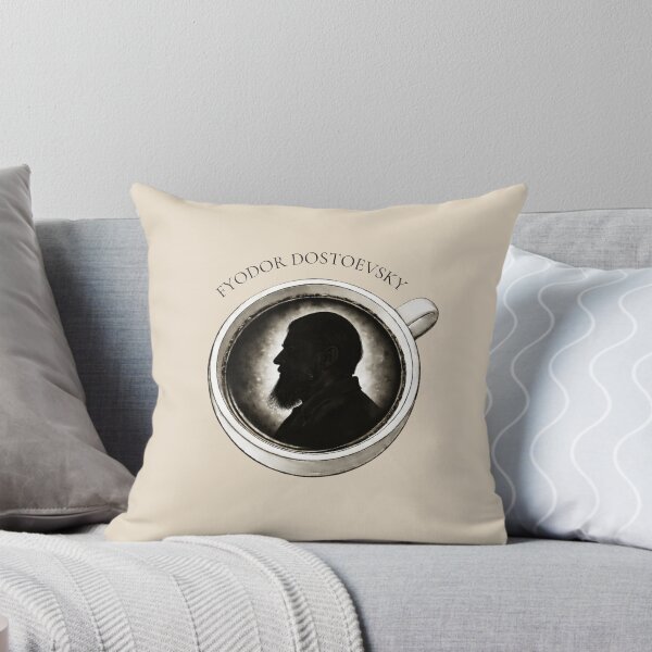Item preview, Fyodor Dostoevsky Coffee Silhouette – Classic Russian Literary Design designed and sold by PKDWriterMerch.