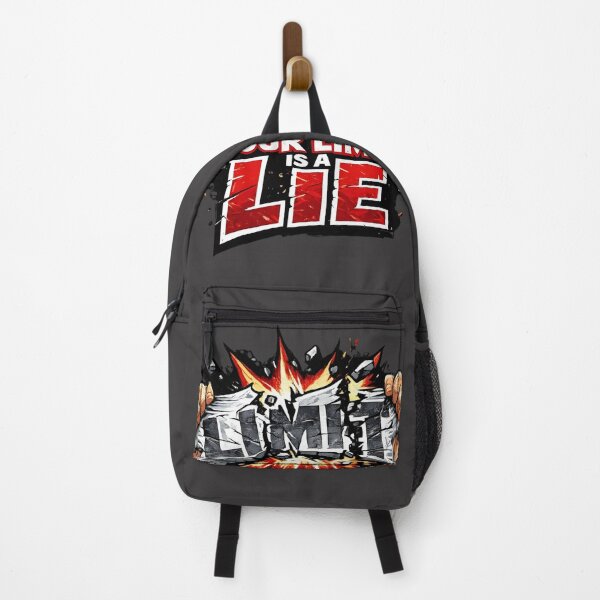 Item preview, Rip The Limit Gym T-Shirt – Your Limit Is A Lie Motivational Workout Graphic Tee designed and sold by RAW-LINE.