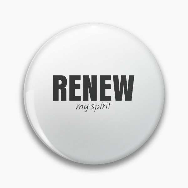 Item preview, Renew My Spirit – Christian Faith Typography T-Shirt Design designed and sold by CrossCrafted.