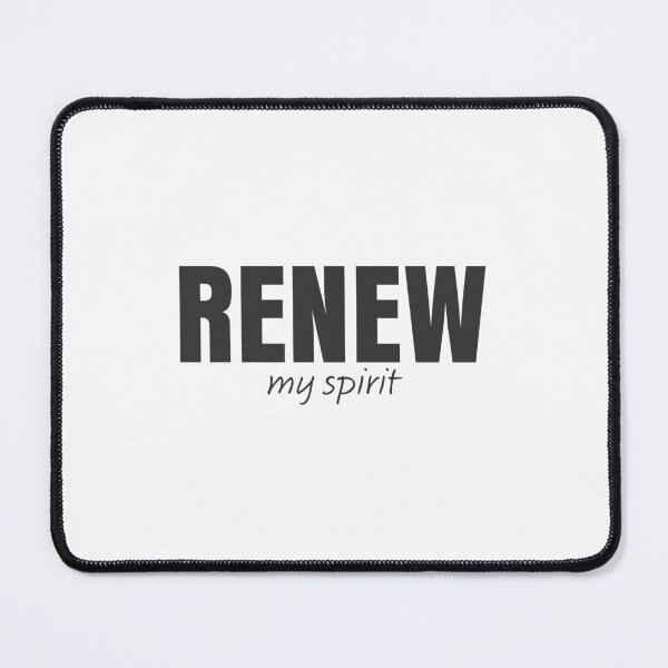 Item preview, Renew My Spirit – Christian Faith Typography T-Shirt Design designed and sold by CrossCrafted.