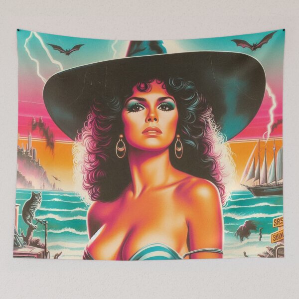 Item preview, Retro Witch Girl designed and sold by PulpVintage.
