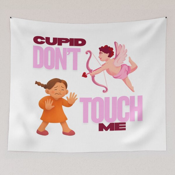 Item preview, Cupid Don't Touch Me - Funny Anti-Valentine Single Life designed and sold by TobiasLogic.