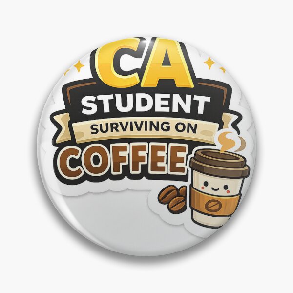 Item preview,  CA Student Surviving on Coffee -funny accounting stickers  designed and sold by Bhatsuriaya13.