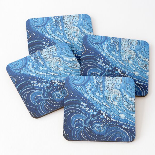 Item preview, Aboriginal Inspired Art - With The Waves of Cold Ocean designed and sold by GrinGalore.