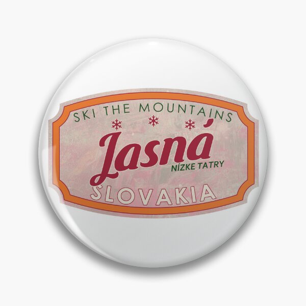 Item preview, Jasná, Slovakia, Nízke Tatry, Ski, textured skiing badge designed and sold by Wanderful-roads.
