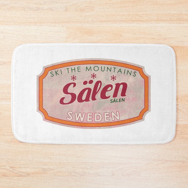 Item preview, Sälen, Sweden, Sälen, Ski, textured skiing badge designed and sold by Wanderful-roads.