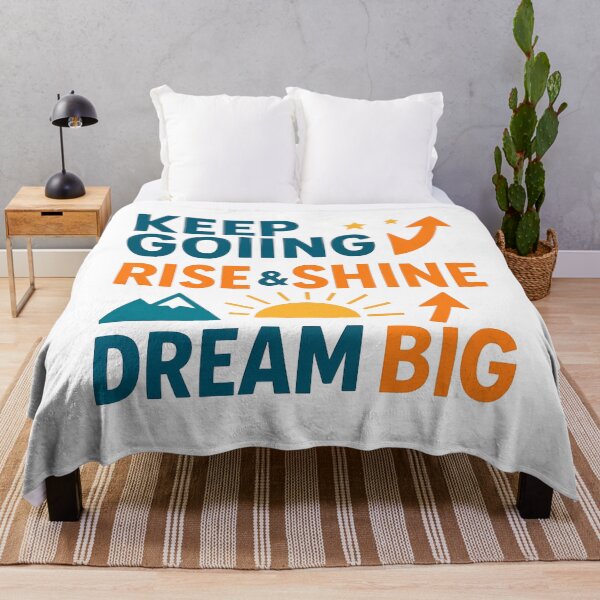 Item preview, Keep Going Rise and Shine Motivation Design designed and sold by OwnYourMood.
