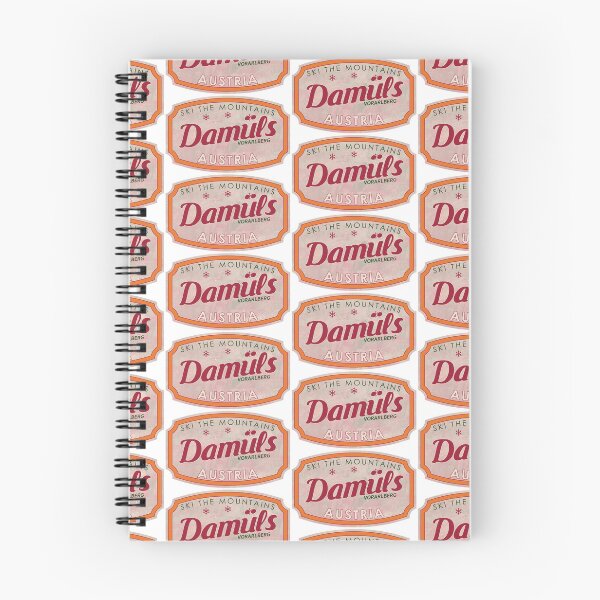 Item preview, Damüls, Austria, Vorarlberg, Ski, textured skiing badge designed and sold by Wanderful-roads.