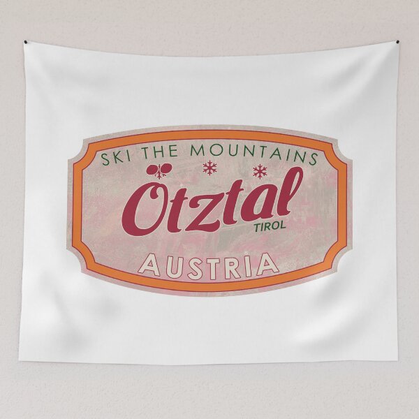 Item preview, Ötztal, Austria, Tirol, Ski, textured skiing badge designed and sold by Wanderful-roads.