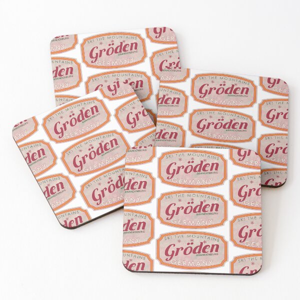 Item preview, Gröden, Germany, Brandenburg, Ski, textured skiing badge designed and sold by Wanderful-roads.