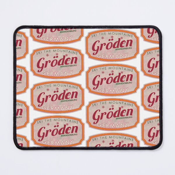 Item preview, Gröden, Germany, Brandenburg, Ski, textured skiing badge designed and sold by Wanderful-roads.