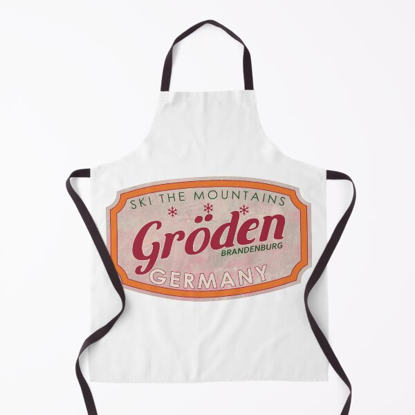 Item preview, Gröden, Germany, Brandenburg, Ski, textured skiing badge designed and sold by Wanderful-roads.