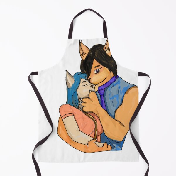 Item preview, Cute Furry Fox Couple Kissing – Romantic Anime Fox Love Illustration designed and sold by dremneaw.