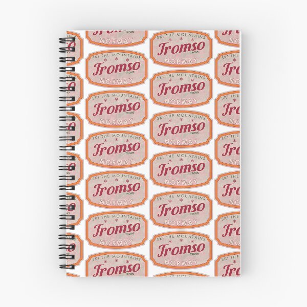 Item preview, Tromsø, Norway, Troms, Ski, textured skiing badge designed and sold by Wanderful-roads.