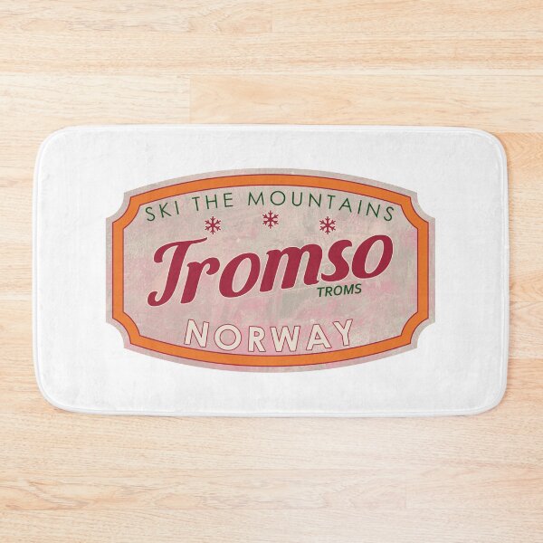 Item preview, Tromsø, Norway, Troms, Ski, textured skiing badge designed and sold by Wanderful-roads.