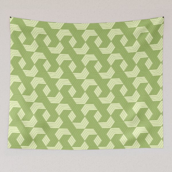 Item preview, Refined Green Hive Inspired Motif - Geometric Abstract Pattern - Birthday Gift Ideas designed and sold by RoyalStarsPatts.