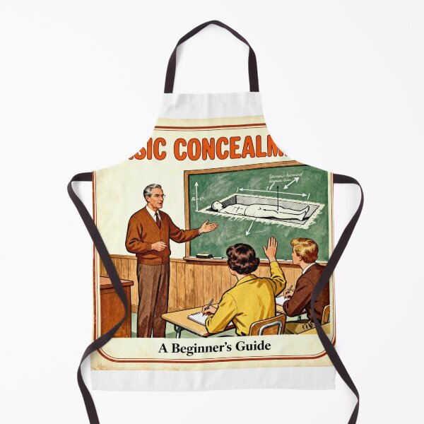 Item preview, Basic Concealment Retro Dark Humor Parody designed and sold by PictorialWhimsy.