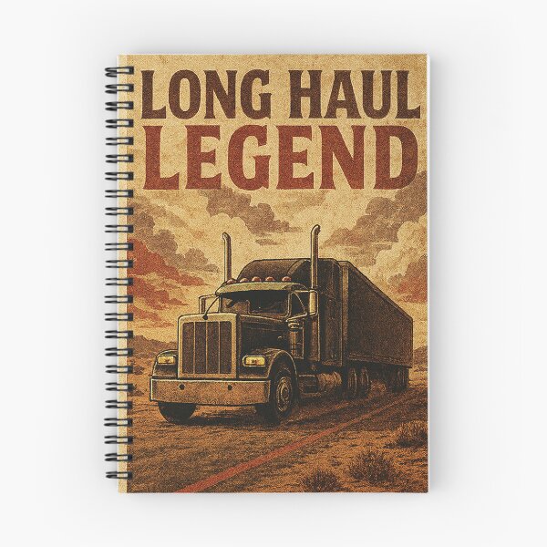 Item preview, Long Haul Legend  Rugged Desert Trucker Art designed and sold by mbmstores.