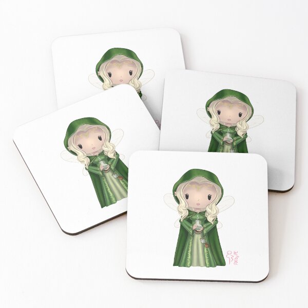 Aperçu de l'œuvre LA FÉE GUÉRISSEUSE – Fille Chibi | Illustration mignonne créée et vendue par PiX by PE.