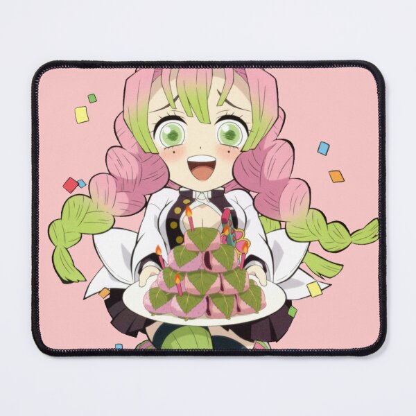 Item preview, Mitsuri chibi w/ pink background♡ designed and sold by StarBerryStudlo.