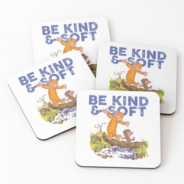 Item preview, be kind and soft (punch monkey) designed and sold by remerasnerdas.