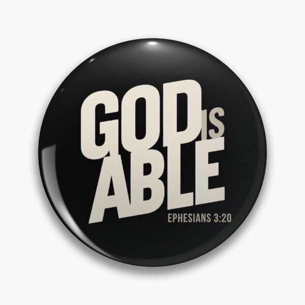 Item preview, God Is Able Faith Typography designed and sold by Sunniz.