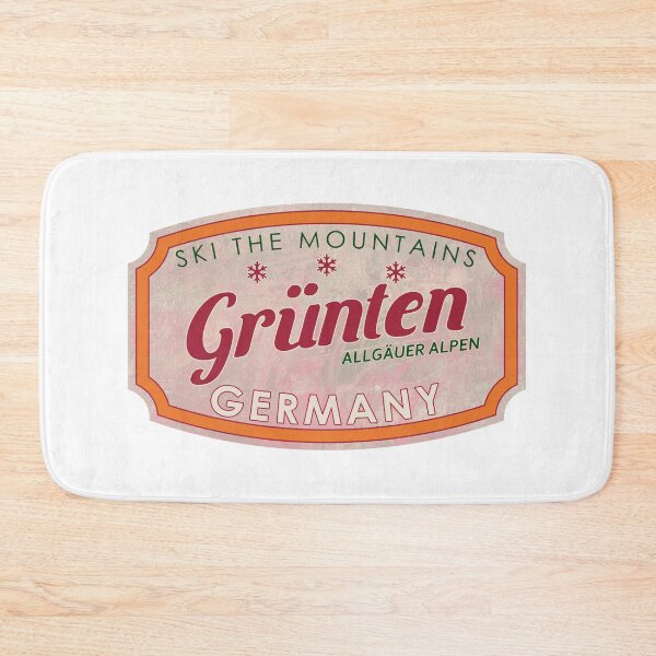 Artikelvorschau, Grünten, Deutschland, Allgäuer Alpen, Ski, strukturiertes Skiabzeichen entworfen und verkauft von Wanderful-roads.