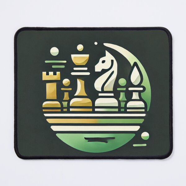 Item preview, Minimalist Chess Art – Abstract King & Queen Strategy Illustration designed and sold by dremneaw.