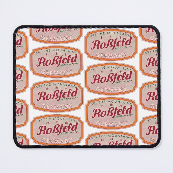 Item preview, Roßfeld, Germany, Bayerische Alpen, Ski, textured skiing badge designed and sold by Wanderful-roads.