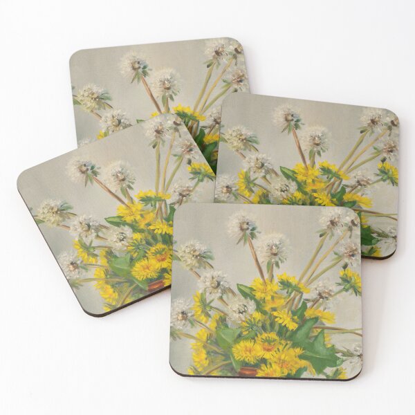 Item preview, Dandelion Fluff and Summer Blooms - Original Oil Painting designed and sold by JurateArt-DK.